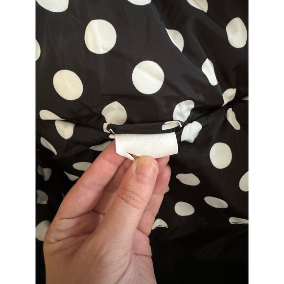 Noize Faika polka dot puffer jacket Medium black white oversized NWOT MSRP $220 - Picture 5 of 5